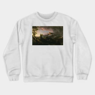 The Savage State from The Course of Empire by Thomas Cole Crewneck Sweatshirt